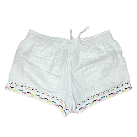 Lou & Grey White High Rise Embroidered Shorts - Picture 2 of 5